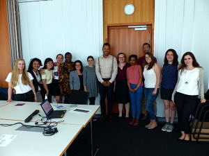 Group picture with Robin Büttner at the Anti-Discrimination Angency