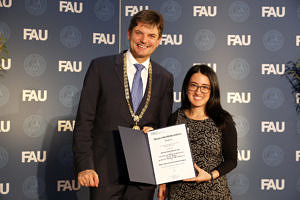 Image from the Award of Germany Scholarship 2019 (© FAU/Giulia Iannicelli)