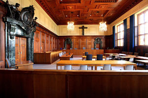 look inside Courtroom 600