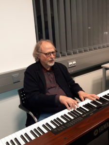 Picture of musical entertainment by Prof. Bielefeldt (piano)