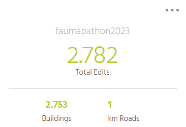 FAU Mapathon 2023, 2753 buildings