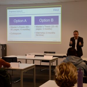 Introduction of two options to write Master thesis by Prof. Krajewski